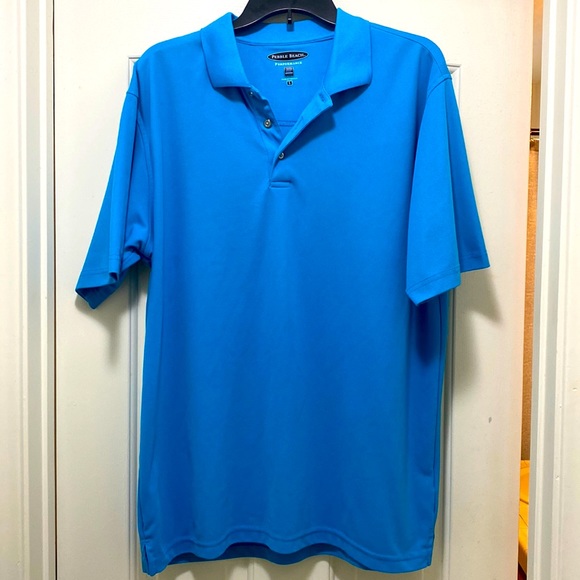 MENS PEBBLE BEACH GOLF SHIRT - Picture 1 of 2